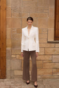 The Mocha Wide Leg Trousers
