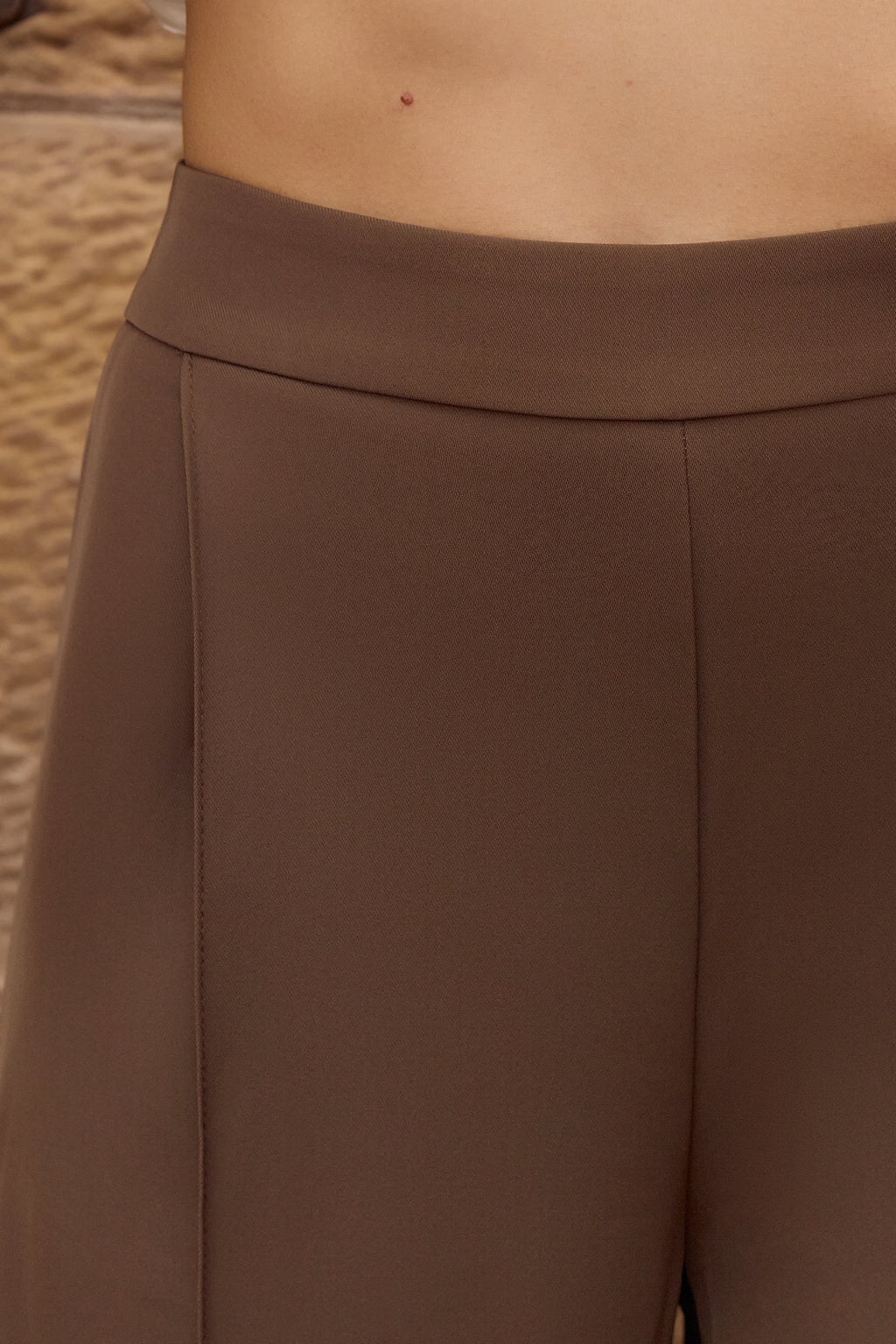 The Mocha Wide Leg Trousers